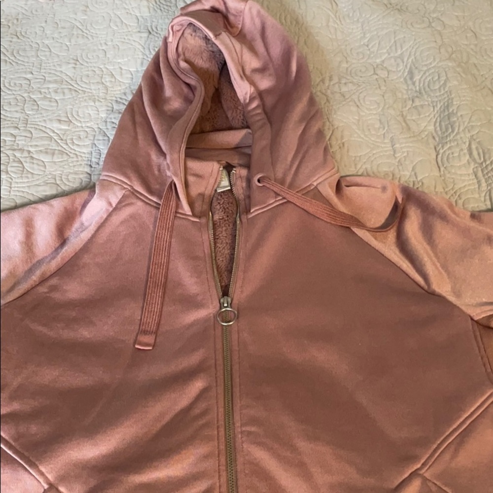 Athleta triumph luxe hoodie - dogwood mauve
